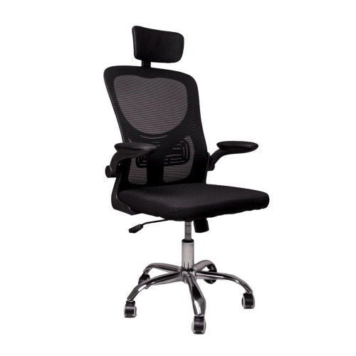 Cadeira De Escritório Efa Working Preta Cor Preto Material Do Estofamento Mesh - Lar Sereno - Imagem 3