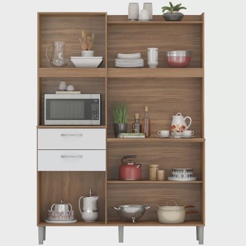 Armário de Cozinha 6 Portas 2 Gavetas Harmonia - Lar Sereno - Imagem 2